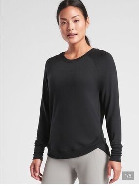Athleta Mindset Sweatshirt Sz XL Black